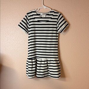 Joe & Elle Black and White Striped Dress